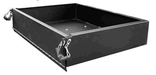 Picture of Black powder coated steel box