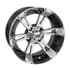 Picture of GTW Yellow Jacket 12x7 Machined Black Wheel, Picture 1
