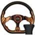 Picture of Woodgrain Racer Steering Wheel Black Adapter Kit, Picture 1