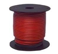 Picture of 16 gauge bulk primary wire. 100' spool. Red.