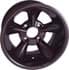 Picture of Wheel, 12x7 godfather, Painted Black, 3+5 offset., Picture 1