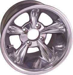 Picture of Wheel, 12x8 godfather, Polished, 3+5 offset. Center cap included