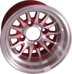 Picture of Wheel, 10x7 MEDUSA, Machined W/Red, 3+4 offset. Suggested center cap: 10914