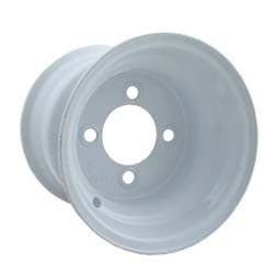 Picture of 8x3.75 steel wheel, White, centered