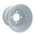 Picture of 8x3.75 steel wheel, White, centered, Picture 1