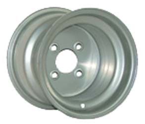 Picture of 10x6 steel wheel, silver, centered