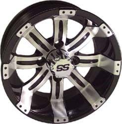 Picture of Wheel, 12x6 TEMPEST, Machined W/Black, 2+4 offset