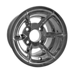 Picture of Sabre, 10x7 Polished wheel with 3+4 offset. Suggested center caps 10909/40903