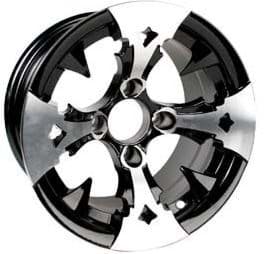 Picture of Wheel, 12x7 Battle Axewheel, Machined W/Black wheel