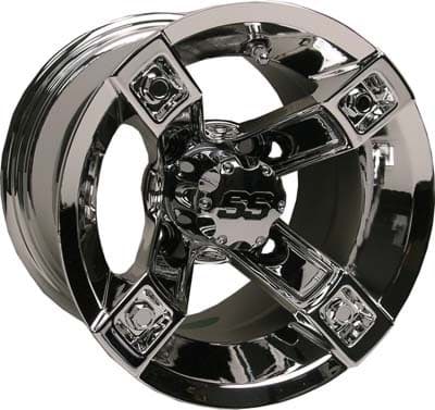 Picture of Brute, 10x7 Mirrored wheel with 3+4 offset. Includes center cap 40516
