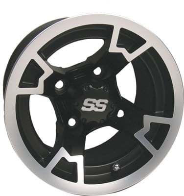 Picture of Raven, 10x7 Machined w/Matte Black wheel with 3+4 offset. Includes center cap 40998