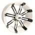 Picture of WHEEL, 12X6 TEMPEST, BLACK/WHITE W/SS CAP, Picture 1