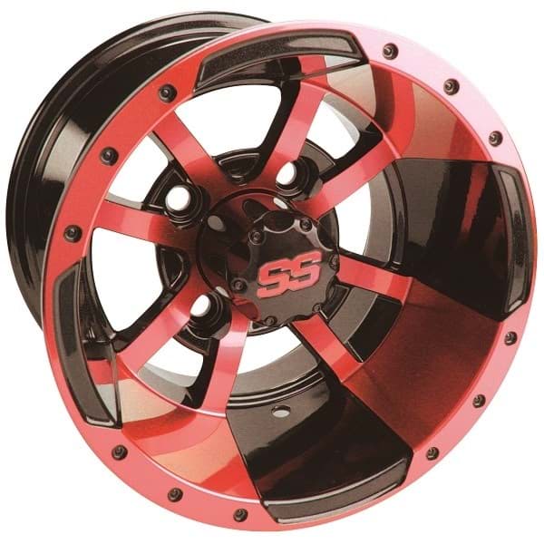 Picture of (19-108)WHEEL, 10X7 STORM TROOPER, RED/BLACK W/SS CAP