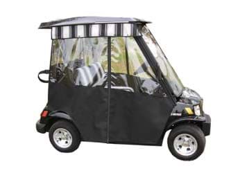 Picture of Enclosure, 3-sided track, Sunbrella (4637 Forest Green / 4932 Forest Green/Black/NSF).