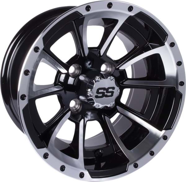 Picture of Clutch, gloss black w/Mach accent 12"x7" with 3+4 offset.