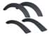 Picture of Fender flare set with mounting hardware, black plastic (4/Pkg), Picture 1