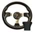 Picture of STEERING WHEEL KIT, CARBON FIBER/RALLY 12.5 W/BLACK ADAPTER,, Picture 1