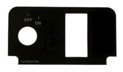 Picture of Label, for console plate with keyswitch, without lights and F&R switch