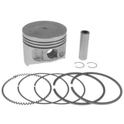 Picture of Piston and ring assembly, .25mm. Includes piston, rings, wrist pin and clips.