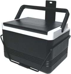 Picture of Igloo® cooler with bracket and hinged lid. black