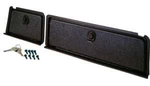 Picture of Locking glove box set, black