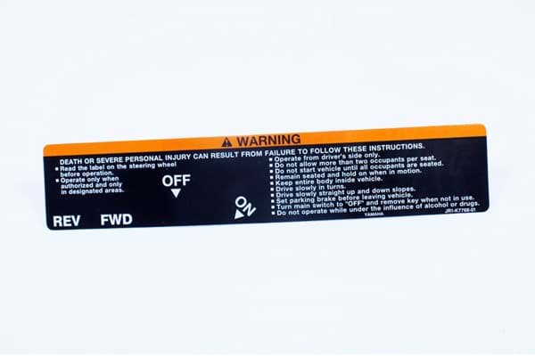 Picture of [OT] Decal, warning label