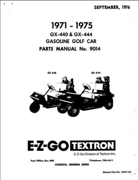 Picture of MANUAL-PARTS-GAS-1971-1975