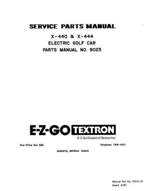 Picture of MANUAL-PARTS-ELECTRIC-1980-81