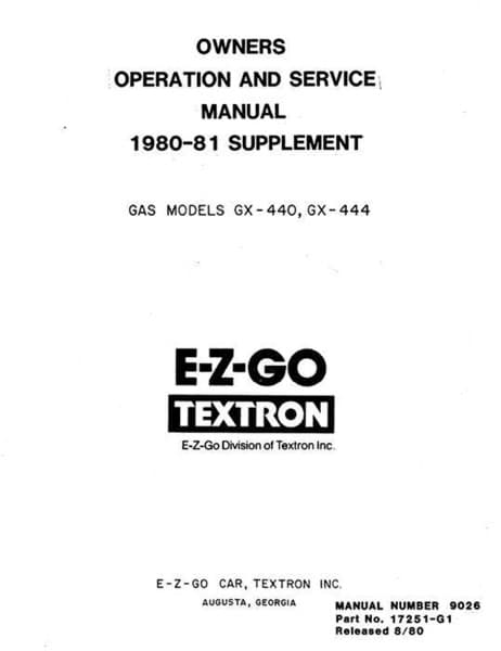Picture of MANUAL-PARTS/MAINT-1980-81
