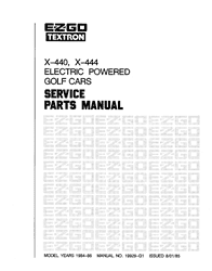 Picture of 1984-1986 – E-Z-GO – SM – X 440 444 - Electric/Utility