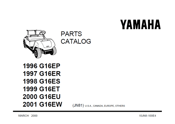 Picture of 1996 - Yamaha - G16 - EP1 - PC - All elec/utility