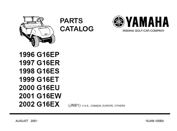 Picture of 2002 - Yamaha - G16EX - PC - All elec/utility