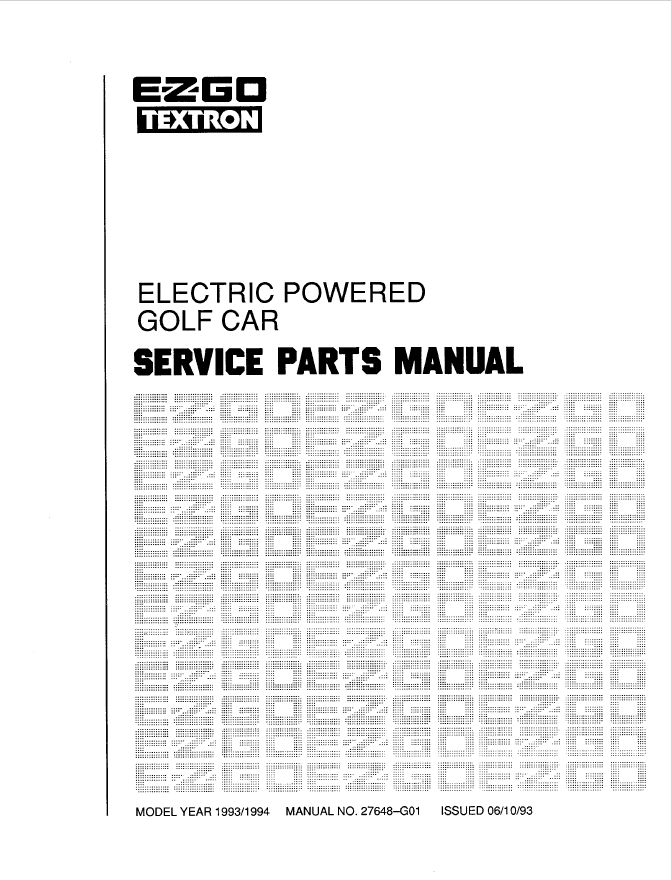 Picture of 1993 - 1994  – E-Z-GO – SM - All elec/utility