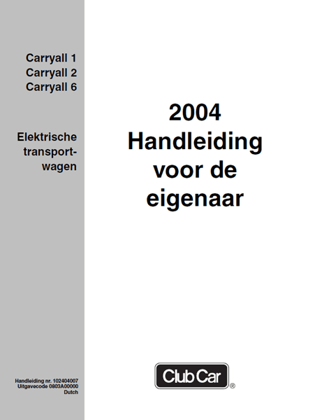 Picture of 2004 - Club Car - INDUSTRIAL - OM - All elec/utility- NL