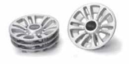 Picture of 12-spoke silver wheel cover (set of 4) - 8" wheel
