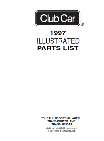 Picture of Part list manual - 1997 T/P