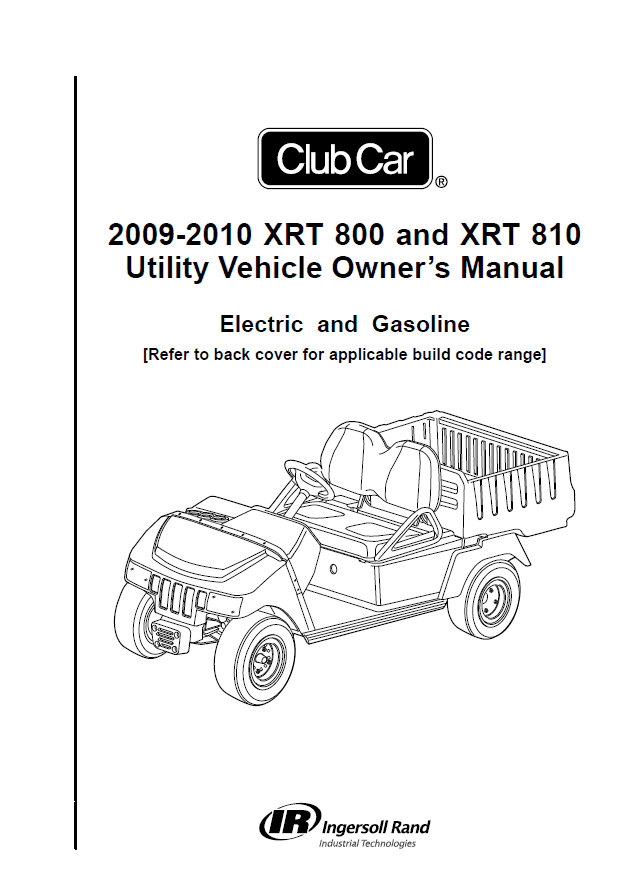 Picture of 2009 - 2010- XRT800 - XRT810 - OM - Gas & Electric