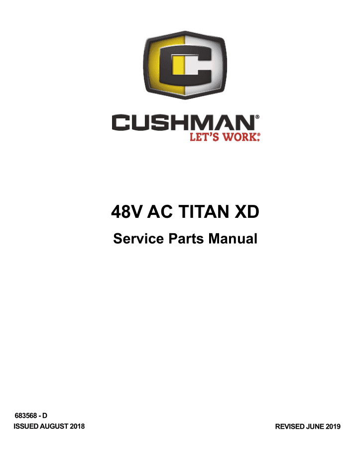 Picture of 2019 – CUSHMAN - 48V AC TITAN XD - SM - All elec/utility