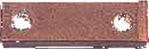 Picture of Solid copper stationary contact. 1-5/8 x 1/4 x 1/2. 5/Pkg