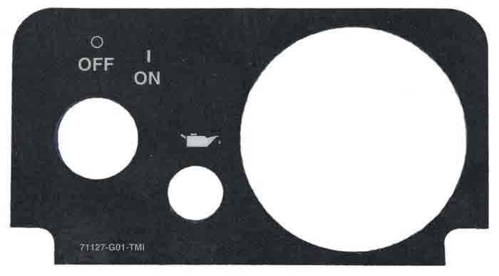 Picture of [OT] Oil/Fuel Gauge Console Decal (Without Lights)