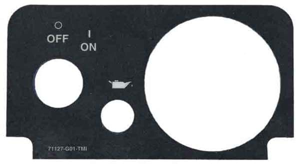 Picture of [OT] Oil/Fuel Gauge Console Decal (Without Lights)