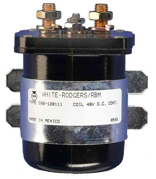 Picture of Solenoid 48 Volt, 4 Terminals, White Rodgers. Old Style Heavy Duty