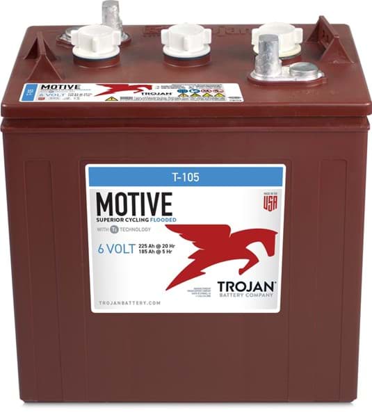 Picture of Trojan T105 - 6 Volt Deep Cycle Battery