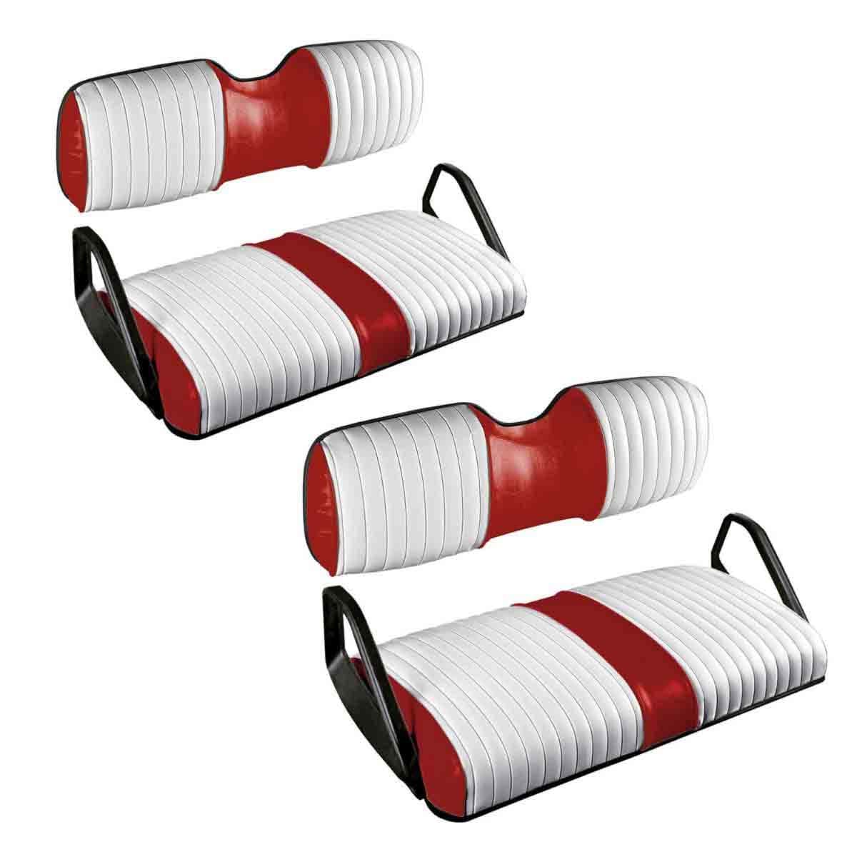 Picture of TWO-TONE SEAT SET ASSY RED/WHT TEXT