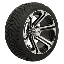 Picture of Set of (4) 14 inch GTW® Specter Wheels on GTW® Lo-Pro Street Tires