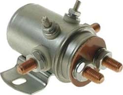 Picture of 12-volt, 6 terminal, #71 series solenoid with copper contacts.