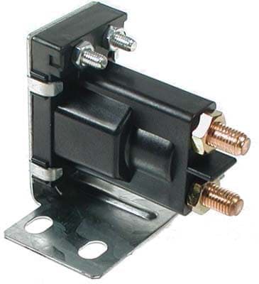 Picture of Solenoid, 14-Volt, 4 Terminal #120 Series With Silver Contacts