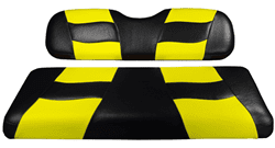 Picture of Madjax Riptide Black/Yellow Two-Tone Genesis 150 Rear Seat Covers