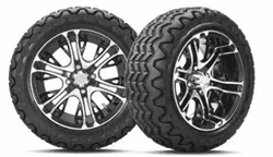 Picture of Wheel Assembly 23-10-14 Kraken Tire, Mercury Gloss Black Wheel