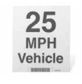 Picture of DECAL, 25 MPH